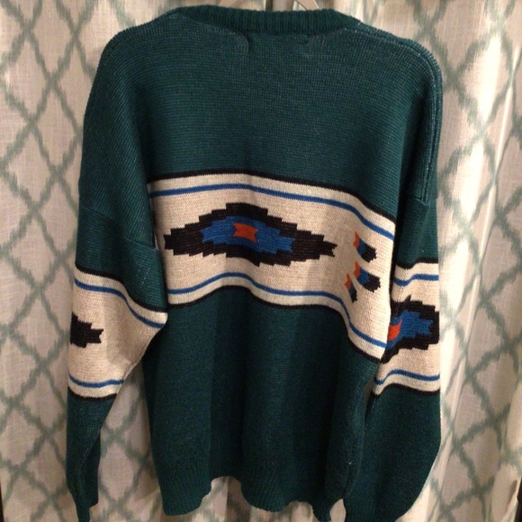 Aztec Southwestern Vintage  Sweater - Picture 4 of 6